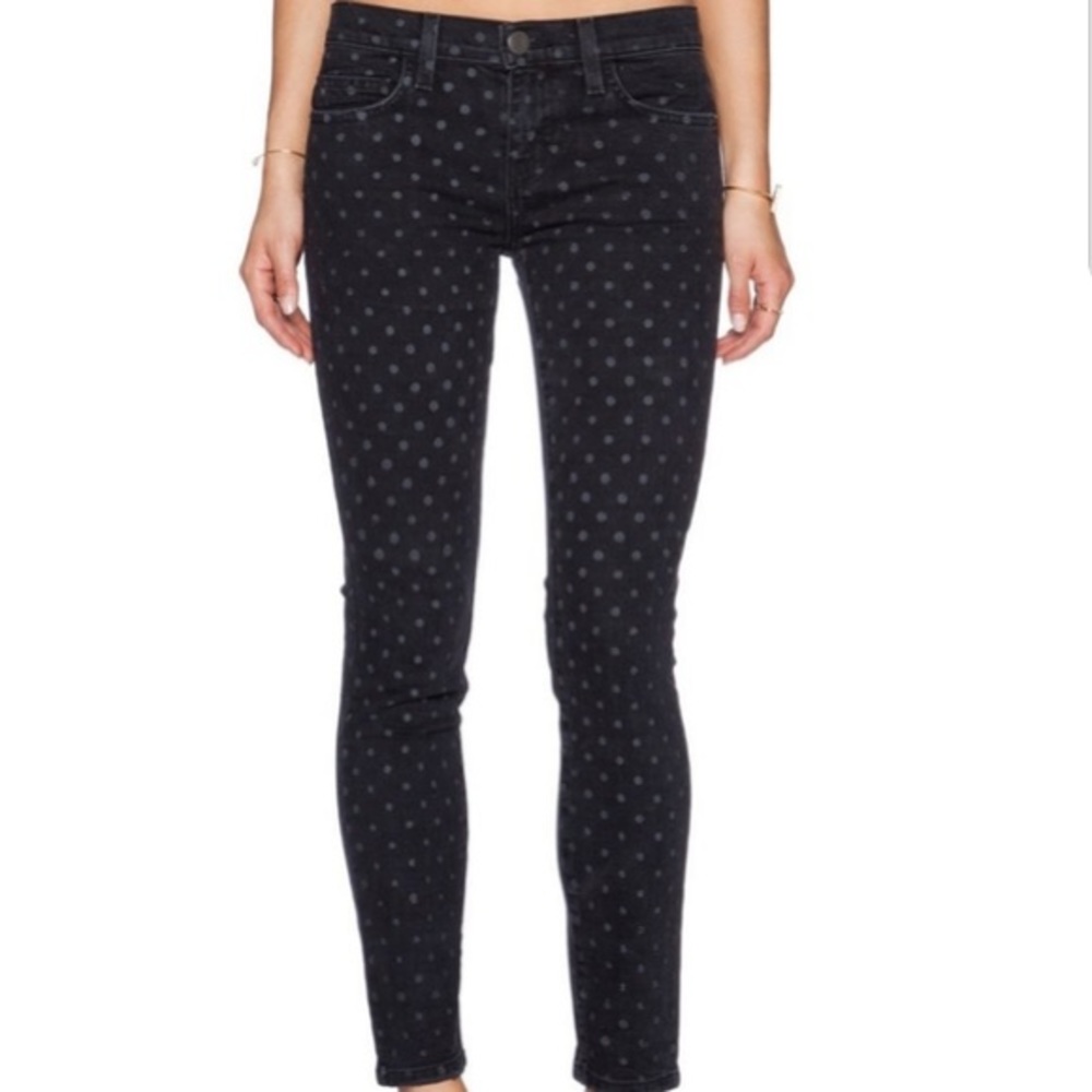 Current/Elliott The Dot Stiletto Black/Gray Sz.27